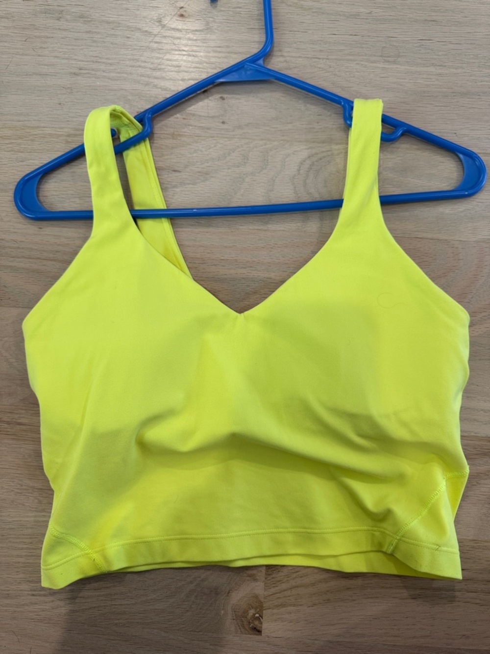 lululemon athletica Neon Yellow V-Neck Sports Bralette